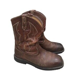 Ariat Steel Toe Work Cowboy Boot Brown Men's Size 12EE Rigtek